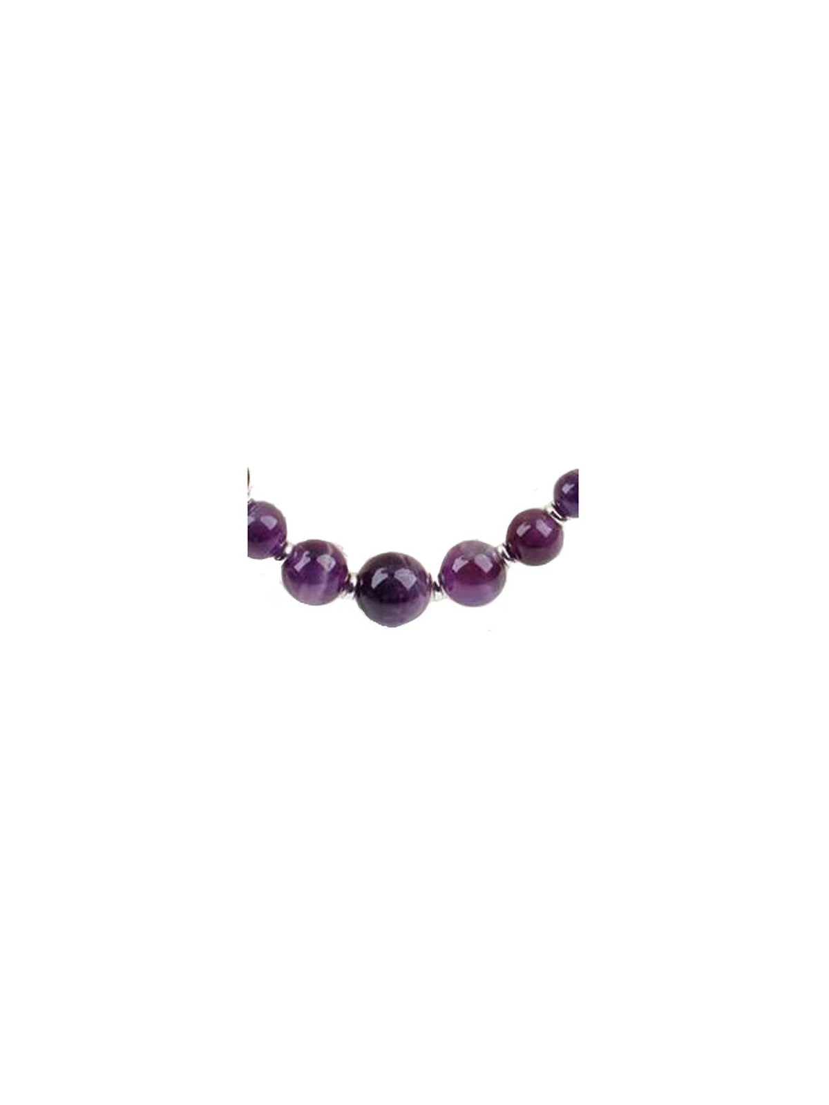 Collar con cristales amatistas
