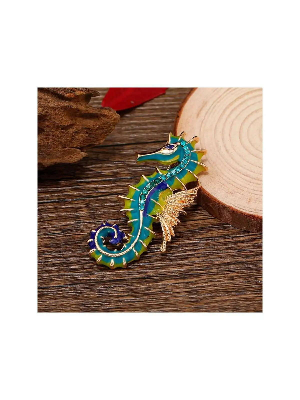 Broche caballito de mar