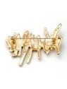 Broche tiras doradas trasero