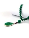 collar de malaquita con colgante