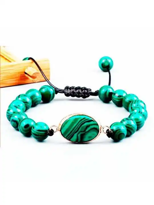 Comprar pulsera de malaquita natural Tauro