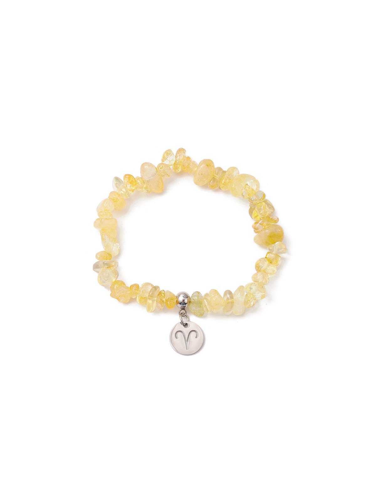 Brazalete Chips Citrinos de Aries