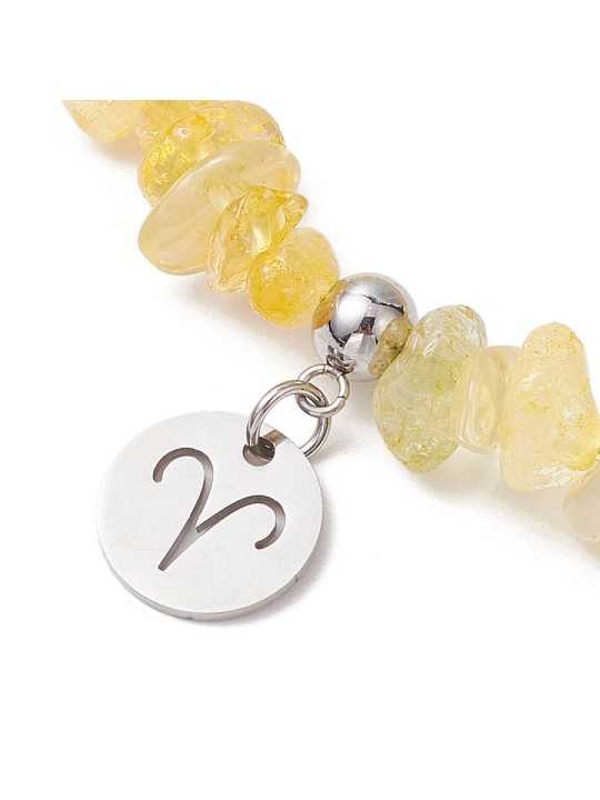 Brazalete Chips Citrinos de Aries