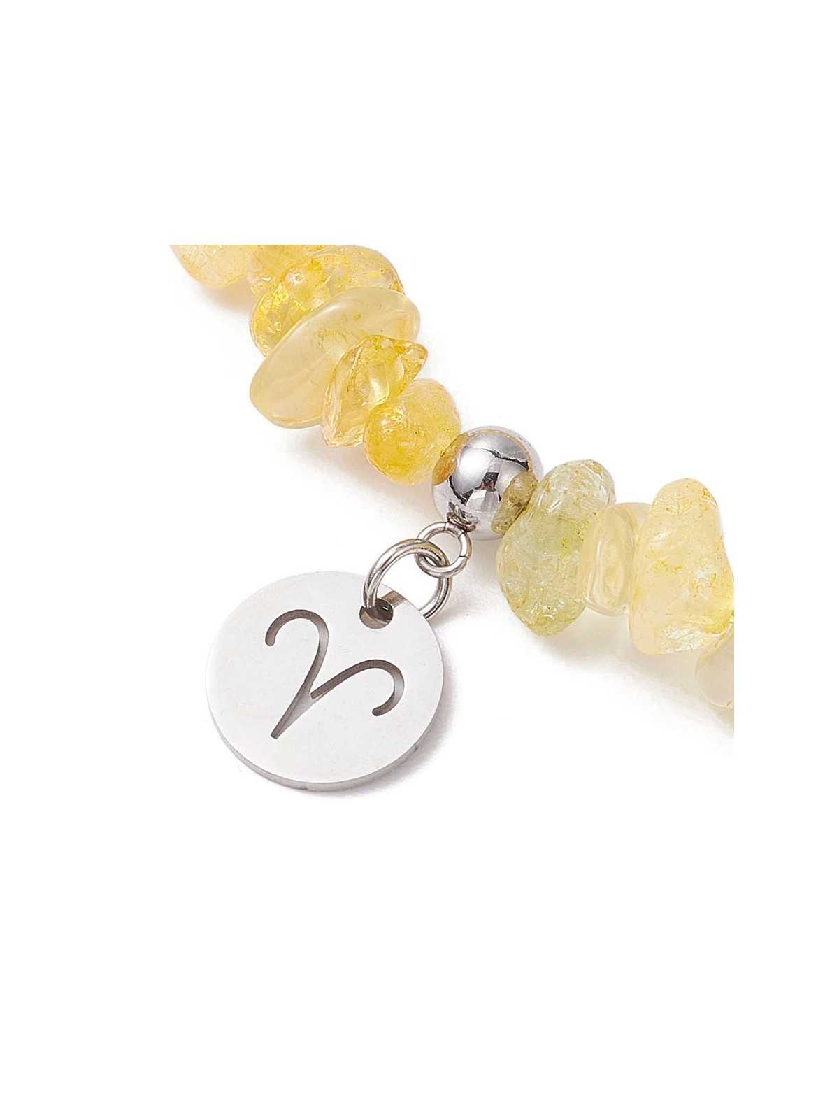 Brazalete Chips Citrinos de Aries