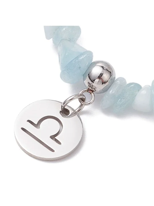 Brazalete Aguamarinas de Libra
