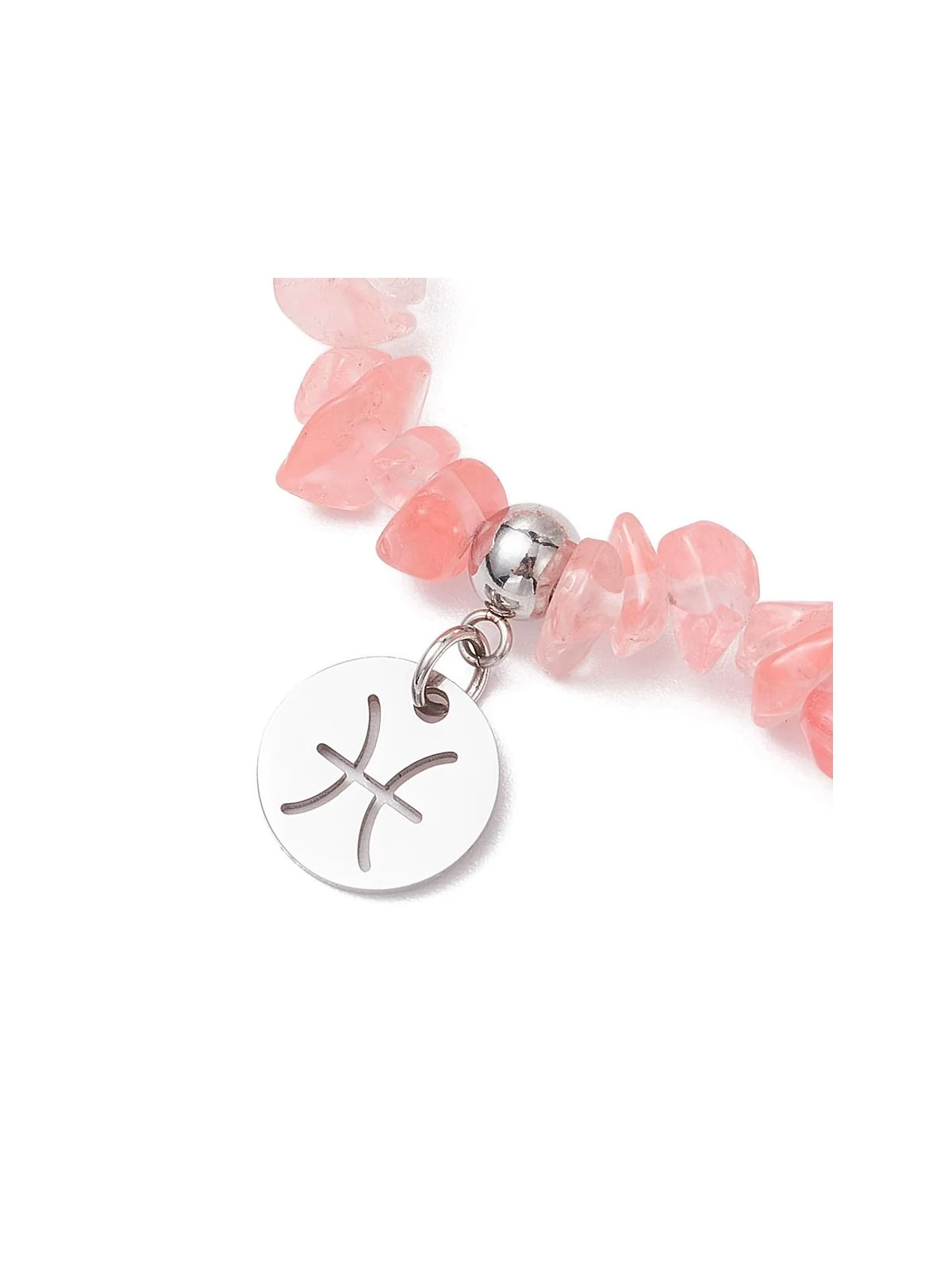Brazalete Cuarzo Fresa de Piscis