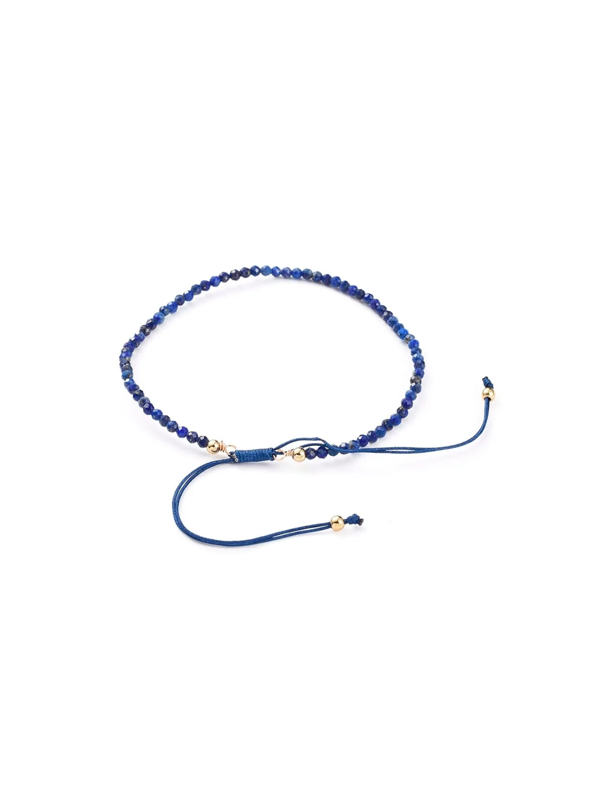 Pulsera anudada minimalista de cuentas semipreciosas