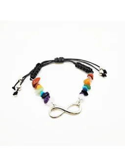 Pulseras anudadas con chips semipreciosas