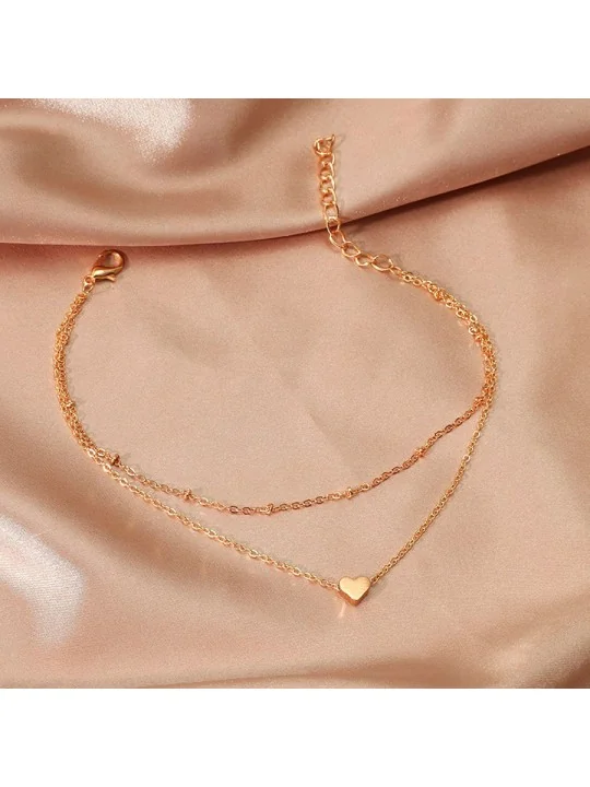 Tobilleras dobles con Corazón