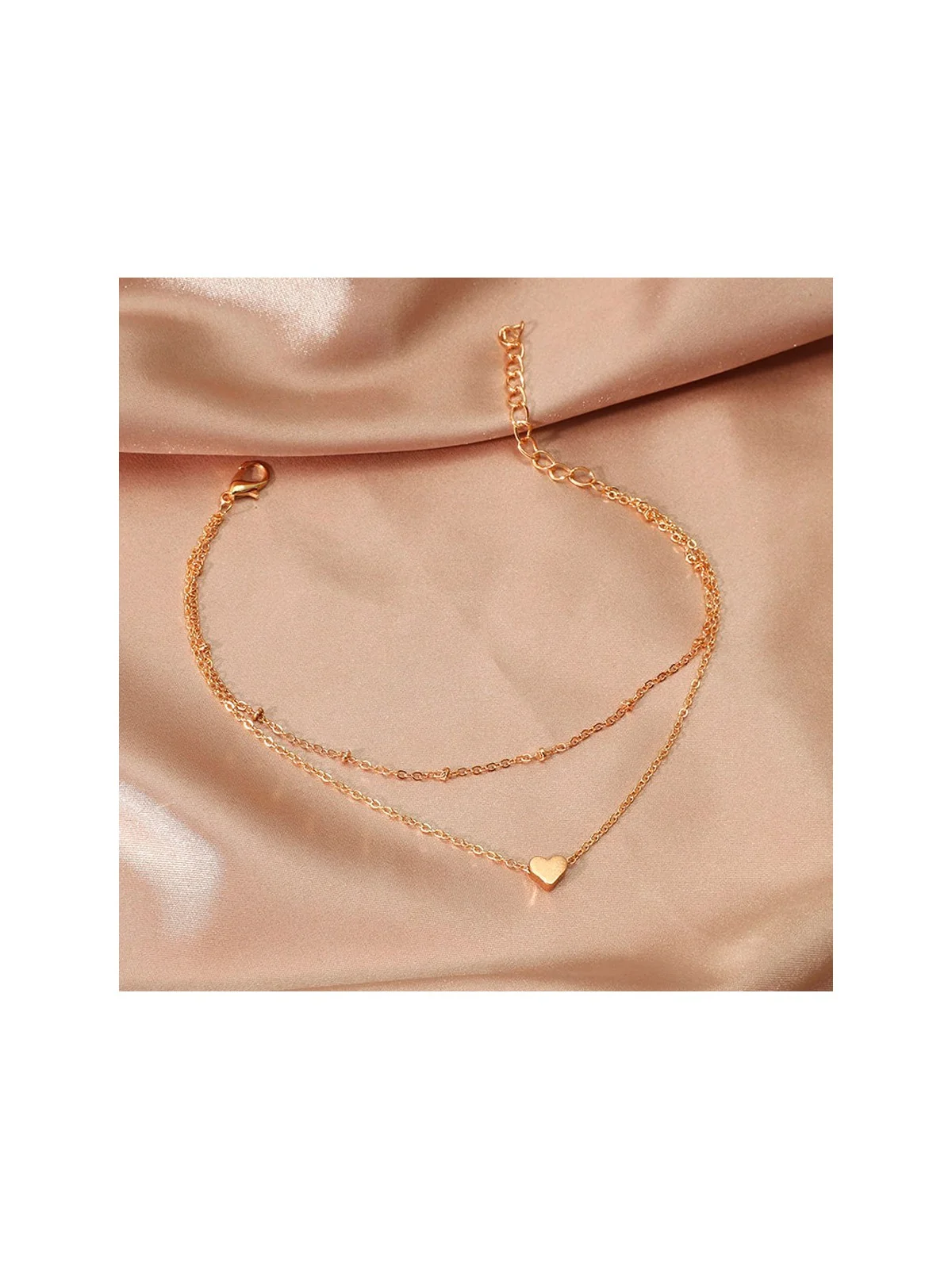 Tobilleras dobles con Corazón