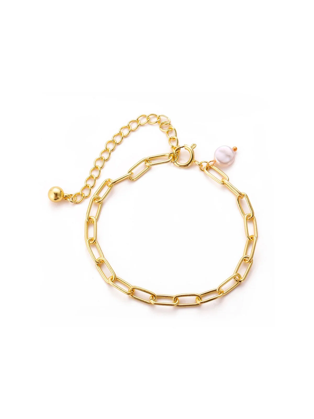 Pulseras de Eslabones Dorados