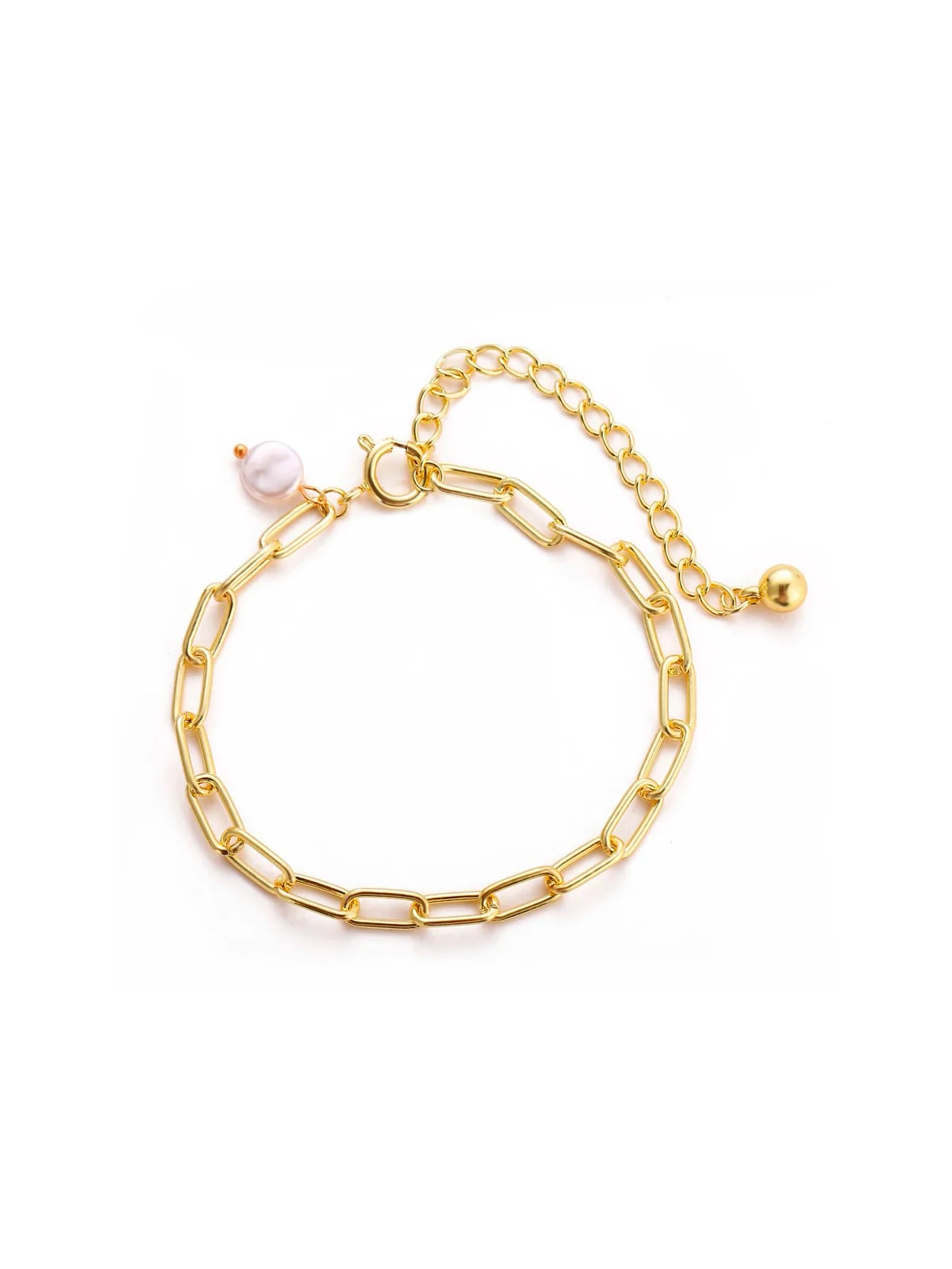 Pulseras de Eslabones Dorados