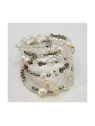 Pulsera Memoria SinFin Cristales y Perlas
