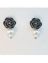Pendientes Gardenia Estilo Chanel