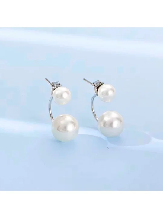 Pendientes dobles de Perla