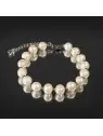 preciosa pulsera de perlas nacaradas