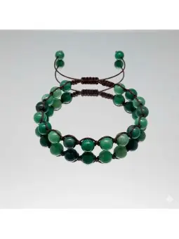 la mística pulsera estilo shambala con agatas de la india