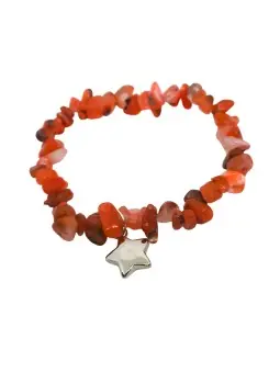 pulsera aries de aventurinas rojas naturales