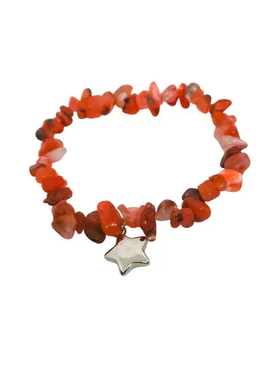 pulsera aries de aventurinas rojas naturales pulsera aries de aventurinas rojas naturales