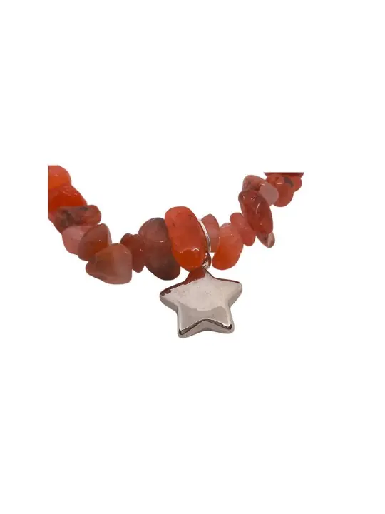 detalle de pulsera aries de aventurinas rojas naturales detalle de pulsera aries de aventurinas rojas naturales