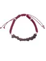 pulsera macramé del signo aries con piedras de granate naturales pulsera macramé del signo aries con piedras de granate naturales