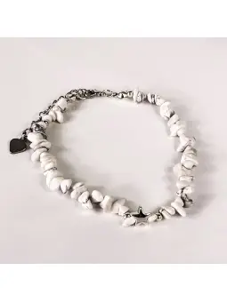 Pulsera de howlitas naturales